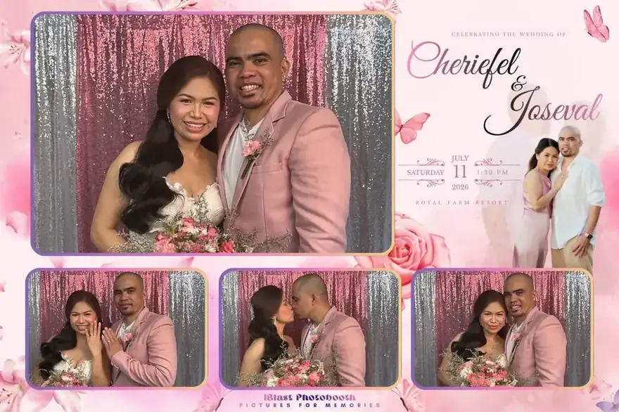Wedding photobooth layout for Cheriefel and Joseval